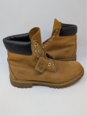 Timberland 10061 Premium Waterproof Boots 400g Primaloft Men's 7.5 Wheat Nubuck
